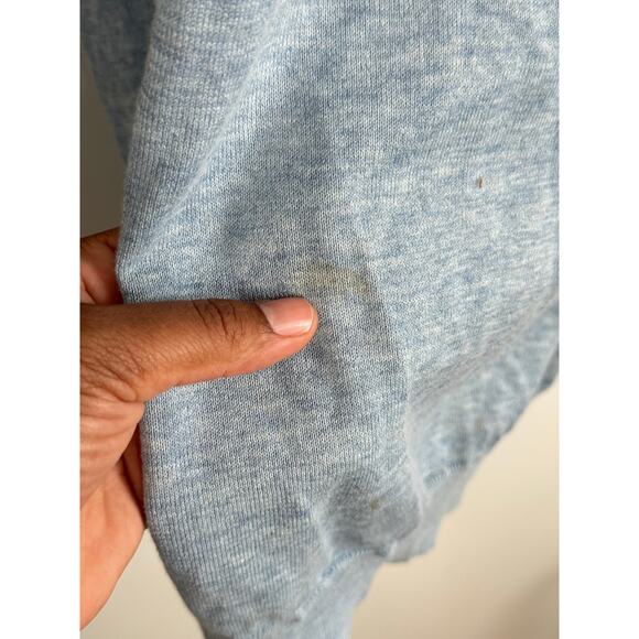 Stella McCartney Dress Tunic Italy Cashmere Size US 6/8 Blue Knit Graphic Sheer - Picture 3 of 8